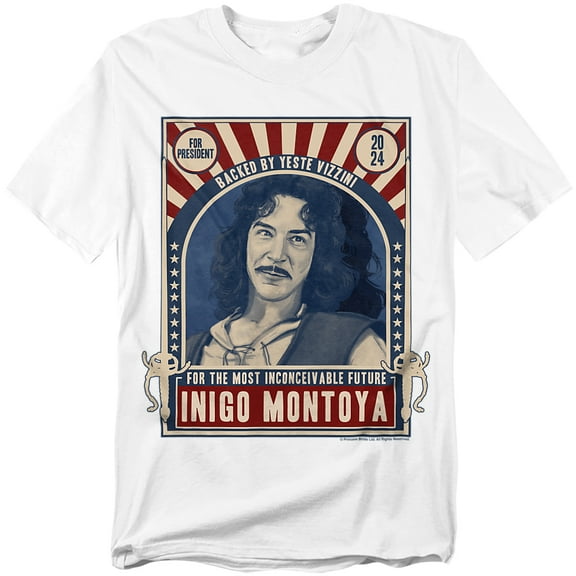 Princess Bride T-Shirt Montoya For President 2024 Unisex Graphic Tee for Men & Women