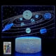 thumbnail image 1 of Luz nocturna USB de 16 colores y control remoto de 24 teclas, lámpara de ilusión 3D del sistema solar, universo espacial, regalos de cumpleaños para niños y niñas, 1 of 5