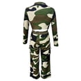 thumbnail image 5 of Oplxuo Womens Camouflage Tracksuit Sets Button V Neck Sexy Crop Top Matching Wide Leg Cargo Pants 2 Piece Sweatsuit Outfits, 5 of 5