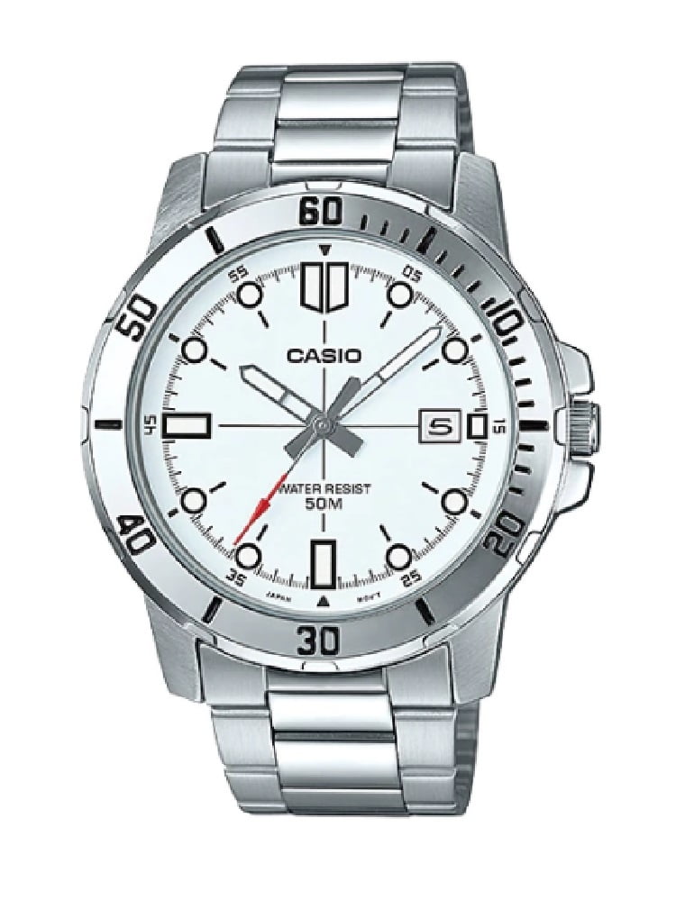 casio stainless steel back water resistant 5bar