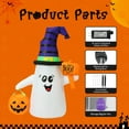 thumbnail image 7 of GOOSH Halloween Inflatable 5 FT Blow Up Ghost Inflatable with Pumpkin, Halloween Inflatables Ghost Cute Outdoor Ghost Decorations, Halloween Blow Up Decorations Clearance for Holiday/Garden/Lawn, 7 of 7