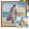 thumbnail image 1 of (11CTACC-2486__C__ 40x40) hilo algodón ecológico bordado 11CT 3 hebras impresión 40*40cm kit serie personajes punto cruz sacerdote, 1 of 9