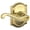 Gold, variant on Schlage F51AFLA619CAM Flair Single Cylinder Keyed Entry Door Lever Set - Nickel