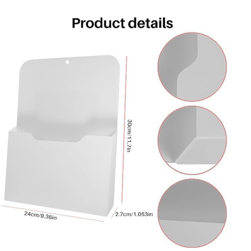 6X Practical Magnetic Wall File Holders Marker Holder Whiteboard Versatile Storage Box Desktop Container Easy to Store