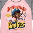 thumbnail image 3 of Santiago of The Sea - Adventure Awaits Amigos - Toddler And Youth Girls Raglan Graphic T-Shirt, 3 of 5