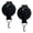 Black-A, variant on Bathroom Door Hooks,Suction Cup Hook for Showering, No Drill Required, Suitable for Bathroom Hooks for Towels, Robes, and Loofahs-2 Pack, Black