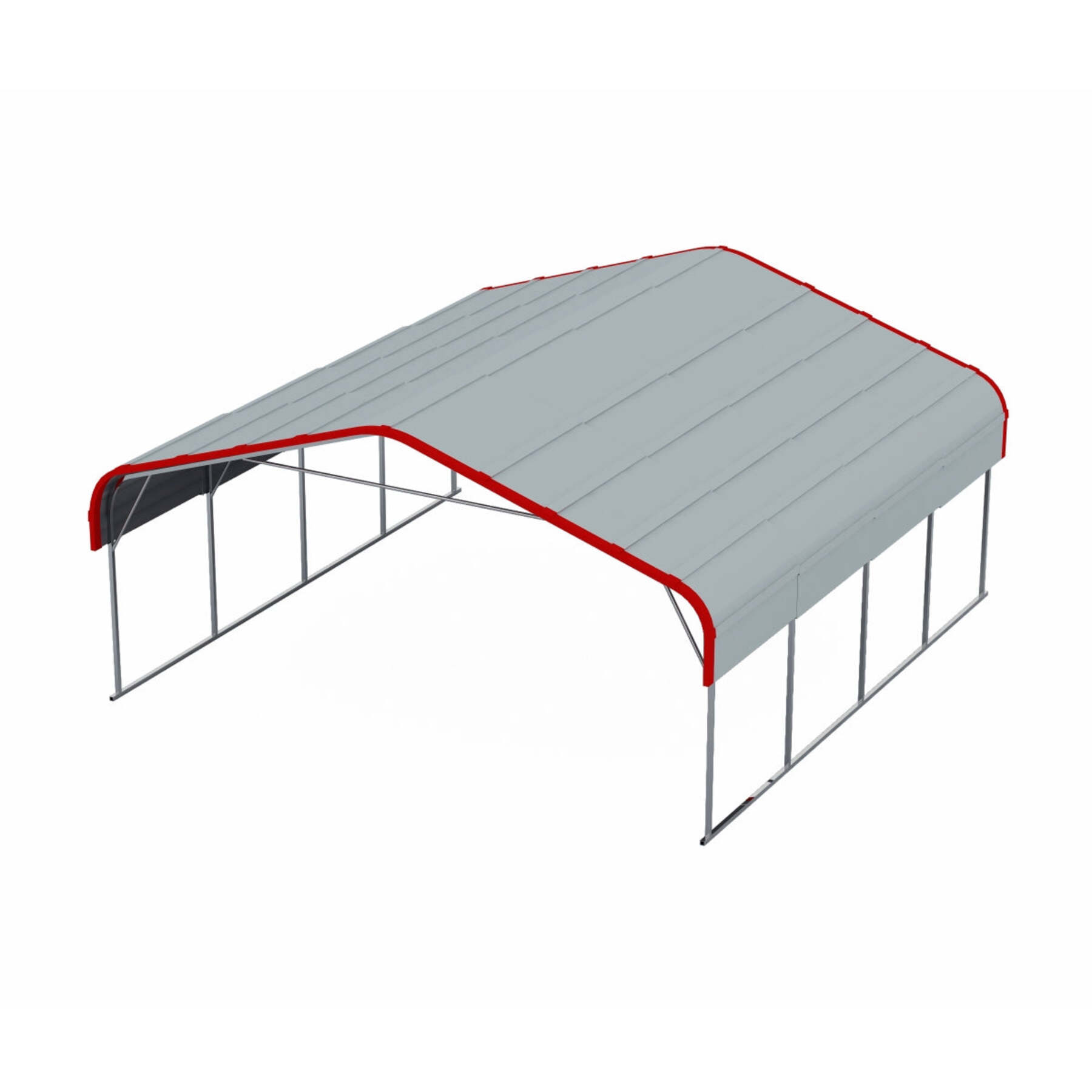 20x20 FT Heavy Duty Carport, All-Weather Metal Shelter with Durable Frame for Vehicles,Boats, Trucks, and Equipment Storage,White