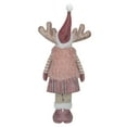 thumbnail image 5 of Northlight Standing Girl Moose Christmas Figurine - 26" - Pink and Beige, 5 of 5