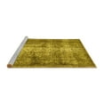 thumbnail image 2 of Ahgly Company Machine Washable Indoor Round Persian Yellow Traditional Area Rugs, 8' Round, 2 of 4