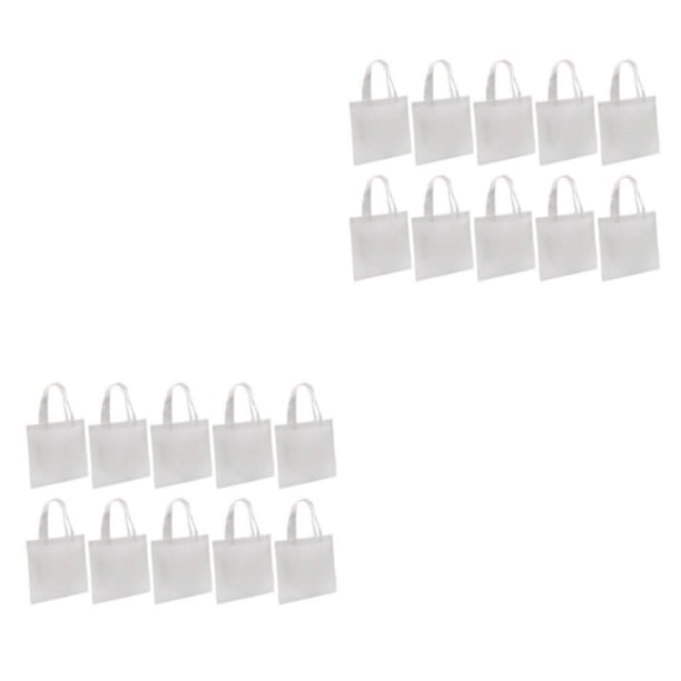 Yuarrent 10pcs Lightweight Sublimation Shopping Bag DIY Tote Handles Grocery Bag with Tipo 1 2piezas