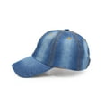 thumbnail image 4 of Denim Baseball Cap, Unisex Sport Hat Casual Women Men Sun Hat Outdoor Cowboy Cap Dilapidated Design Blue, 4 of 6