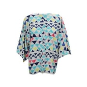 Mogul Women's Tribal TOP Triangles Printed Boho Chic Blouse