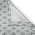 thumbnail image 4 of Ambesonne Geometric Grommet Curtain Single Panel, Japanese Fan Pattern, 50"x60", Grey Beige, 4 of 5