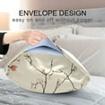 thumbnail image 4 of Yayeee Pillowcase King Size Set of 2 Satin Wrinkle Resistant Pillow Case, Light Red Flowers, 4 of 7