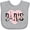 AC-Heather Grey, variant on Inktastic Paris Pink Heart Eiffel Tower with Flowers Boys or Girls Baby Bib