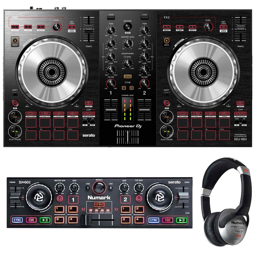 Pioneer DJ DDJSB3 2channel DJ Controller for Serato DJ Lite with