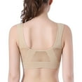 thumbnail image 4 of LEEYNEER Women Plus Size Seamless Bra 3Pack Cotton Breathable Underwear Wireless with Pads Push Up Bra Size 5XL 6XL, 4 of 8