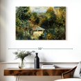 thumbnail image 3 of Elephant Stock Louveciennes Wall Art - Horizontal Canvas Wall Art - Living Room Wall Decor - Abstract Canvas - Gray And Green Decor By Pierre Auguste Renoir - 39" x 26", 3 of 8