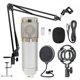 thumbnail image 1 of Singing Studio Recording Kit Phone PC KTV Mic Micrófono de red Soporte de brazo plegable, Plateado seitruly EL001055-03, 1 of 2