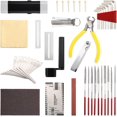42 Pieces Complete Guitar Repairing Maintenance Tool Kit, Guitar Setup