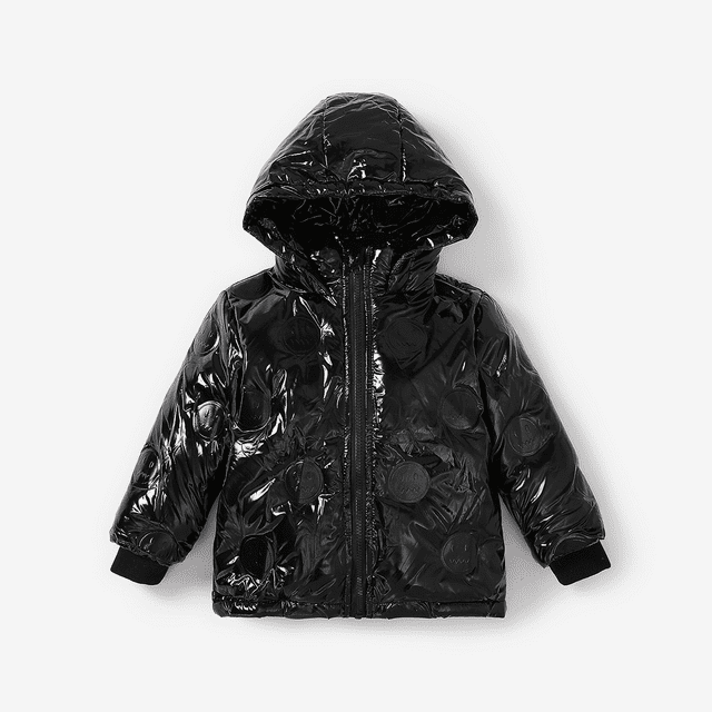 PatPat Manteau Matelassé Métallisé à Capuchon pour Garçon/fille