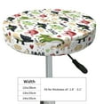 thumbnail image 4 of Bingfone Dinosaur Padded Round Bar Stool Cover Cushion with Elastic Fabric Round Chair Seat - Dinosaur, 4 of 7