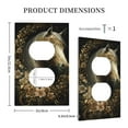 thumbnail image 3 of Haiem Palatial Gold Pattern Horse Pattern Decorative Wall Plates, 1-Gang 5.0" x3.0", Unbreakable Thermoplastic Faceplate Cover for Decorator Receptacle Outlet & Switch-Style S, 3 of 6