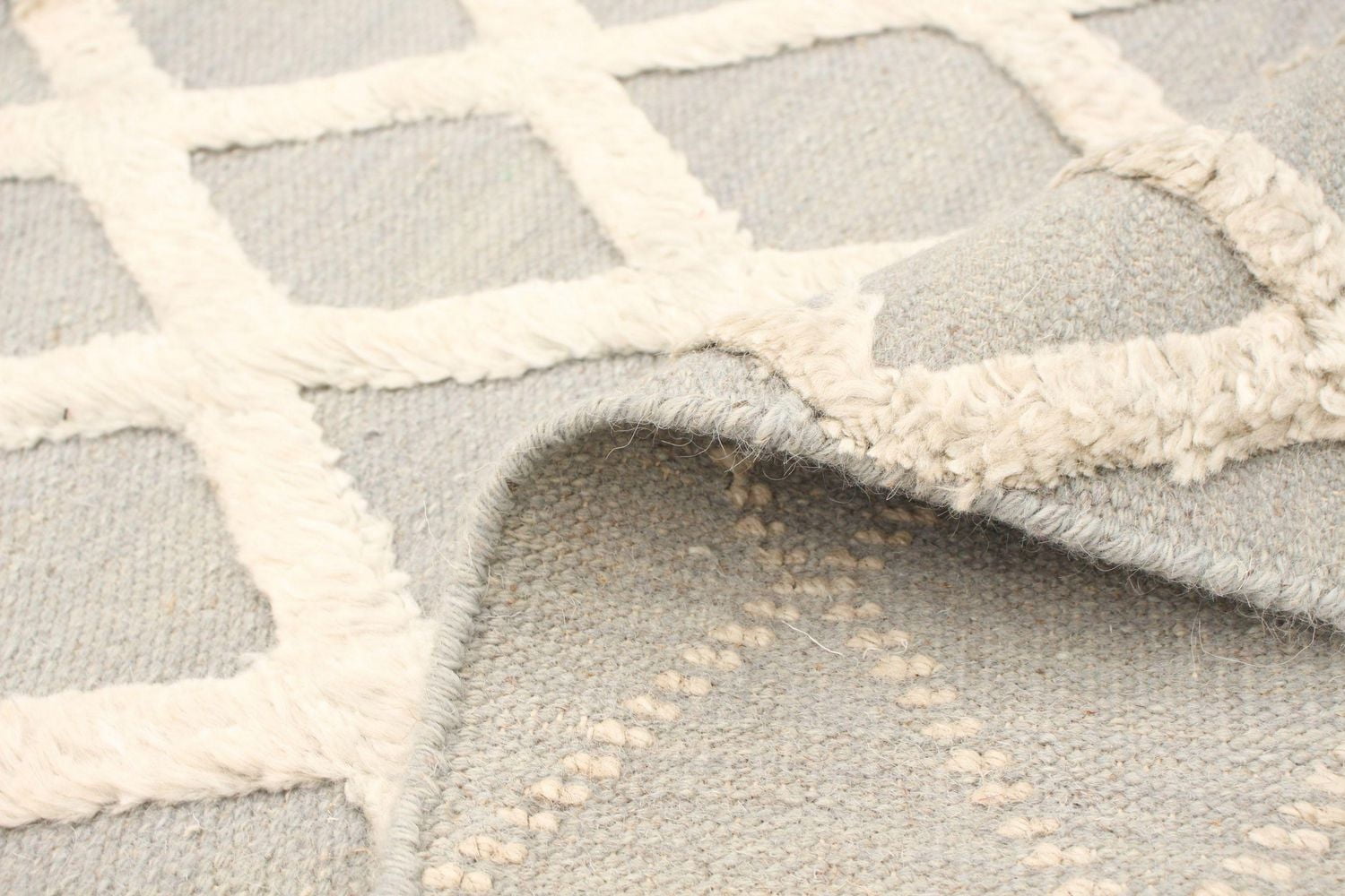 ECARPETGALLERY 5'0" x 7'9" Carved Cambridge Hand Made Area Rug for Living Room, Dining Room and Bedroom in Grey