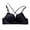 Black, variant on Leopard Front Snap Bra For Women Small Chest Push Up Lift Back Everyday Bra