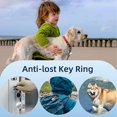 thumbnail image 2 of ShenMo 4 Pieces Watch Case Compatible with Apple Airtag Keychain (White), 4 Pieces Waterproof Airtag Holder with Keychain, Silicone TPU Airtag Case, Lightweight, Suitable for Dog Collars Full Body Protection,, 2 of 5