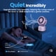thumbnail image 3 of Mini Table Fan For Bedroom, Desk Air Cooling Fan, Powerful Airflow, 120° Vertical Manual +270° Auto Oscillating Fan, 3 Speeds, 16H Timer, Quiet Fan, Room, Home, Office, Outdoor, 3 of 4