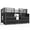 Black, variant on Twin Size Low Metal Loft Bed with Non-Woven Fabric Drawers, UHOMEPRO White Modern Style Multi-Storage Loft Bed Frame with Shelves & Ladders & Slats, No Box Spring Required, Easy Assembly, for Bedroom