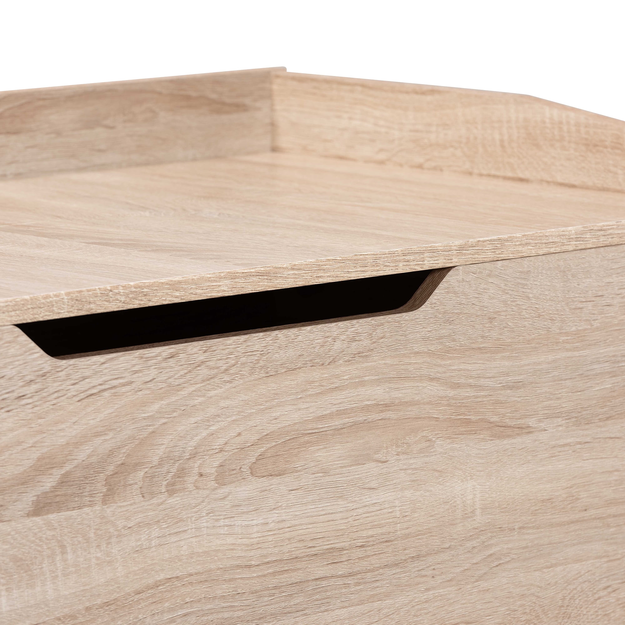 Baxton Studio Mariam Modern and Contemporary Oak Finished Wood Cat Litter Box Cover House