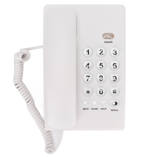 Teléfono fijo doméstico, teléfono fijo con cable único KXT504, fabricado con cuidado