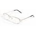 thumbnail image 3 of V.W.E. Rectangular Half Rim Metal Reading Glasses With Anti-reflective AR Coating (Gold, 2.25), 3 of 4