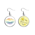 thumbnail image 1 of Labios beso LGBT Arcoiris * wordcloud Pendiente Sol Flor Pendiente Joyas Moda Unbranded M, 1 of 3