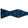 thumbnail image 3 of SummerTies Sailboat Bow Tie (Navy), Printed Silk, Adult Tie Yourself Bow Tie, 3 of 3