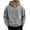 Gray, variant on Zeijnsda Mens Loose Sweatshirts Fashion Half-Zipper Hoodies Solid Color Long Sleeved Hooded Sweatshirts Men's Oversized Pocket Hoodies