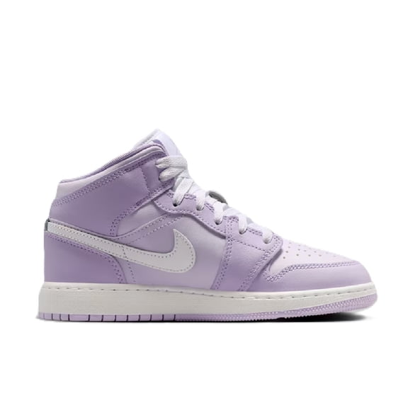 Big Kid's Jordan 1 Mid Violet Mist/White-Barely Grape (DQ8423 502) - 4