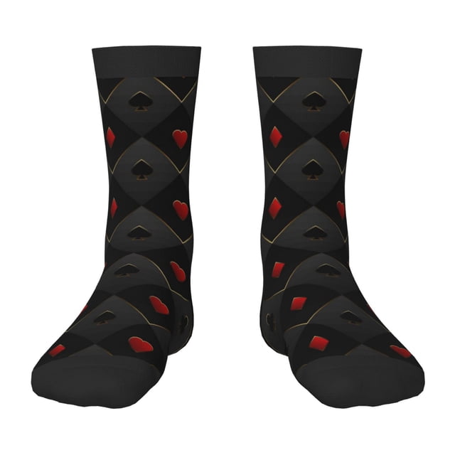 Wukai Chaussettes de Sport Rouges pour Enfants Mi-Mollet, Chaussettes Élastiques Contrastées, Adaptées aux Garçons et Filles de 6 à 10 Ans