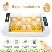 Anauto 24 Eggs Incubators Automatically Flip Humidity Control Hatcher for Chickens Ducks Goose Birds