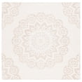 thumbnail image 2 of SAFAVIEH Blossom Brody Medallion Area Rug, Ivory/Light Brown, 6' x 6' Square, 2 of 9