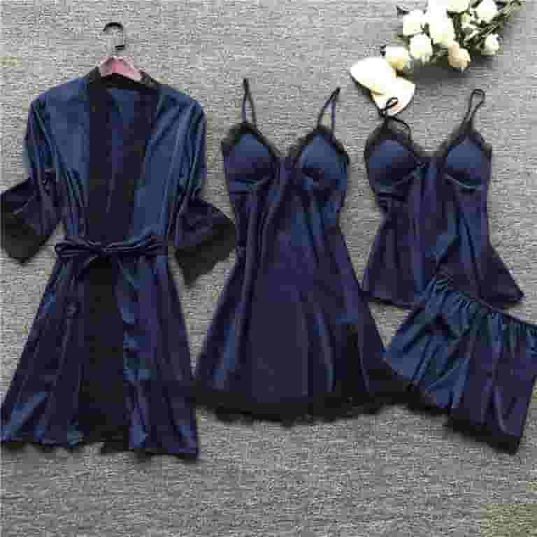注目ショップ Atogsazn Womens Pajama Sets Satin Silk Lace Up Pjs Cami Top Clothing