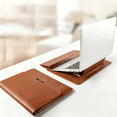 thumbnail image 5 of 11-12 Inch Universal Laptop Sleeve Case with Adjustable Stand - Leather Protective Cover, Magnetic Closure, Portable Computer Bag for 11-12 Inch Laptops, 5 of 8