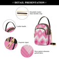 thumbnail image 4 of FORMRS Crossbody Bag for Women Quilted Travel Shoulder Cell Phone Purse with Chain Strap Handbag, Heart Geometric, 4 of 7