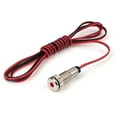 thumbnail image 2 of PLUG-N-PLAY Instrument Cluster LED Indicator Light Dash Bulbs (Silver Bezel, Red LED), 2 of 3