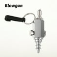 thumbnail image 3 of Naiovety Boquilla de aire Durable Práctico Fuerte Poder Scuba Blow Gun Inflador de pistolas de aire de acero inoxidable Deportes acuáticos Deportes acuáticos Plata, 3 of 6