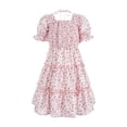 thumbnail image 5 of Mother and Daughter Family Matching Dress Floral Print Dress Mommy and Me Summer Family Outfits, 5 of 8