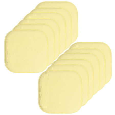 

Memory Foam Honeycomb Non-Slip Back Chair/Seat 16 x 16 Cushion Pad 12 Pack