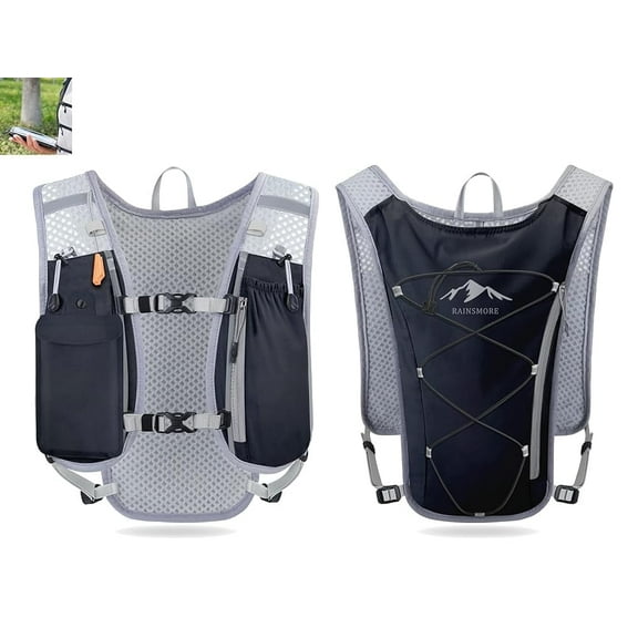 Hydration Running Vest Backpack with Water Bottle Holder, Mesh Breathable Sports Pack